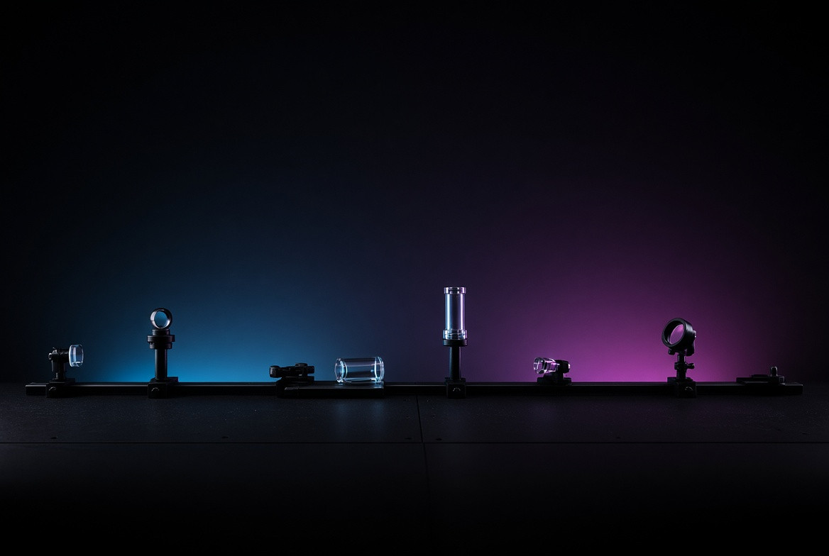 A quiet optical bench after the final beam has faded