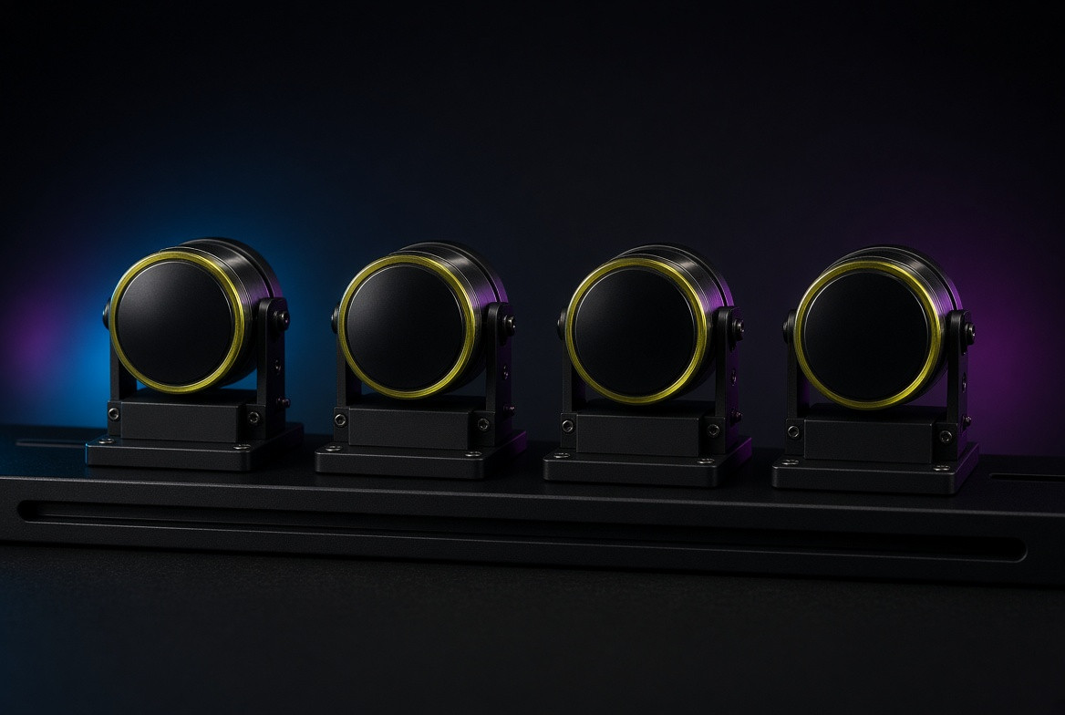 Closed optical mounts representing unused device permissions